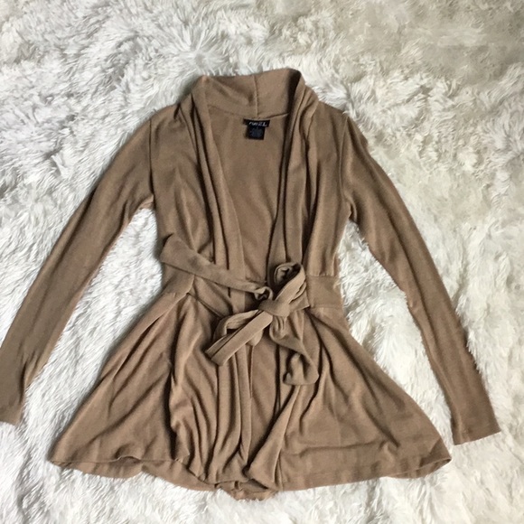 Rue21 Sweaters - Tan cardigan with tie front